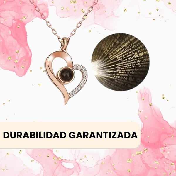 Collar Te Amo 100 Idiomas® + Caja Regalo Lujo ¡Perfecto para demostra tu amor!