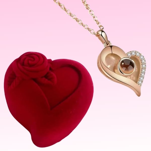 Collar Te Amo 100 Idiomas® + Caja Regalo Lujo ¡Perfecto para demostra tu amor!