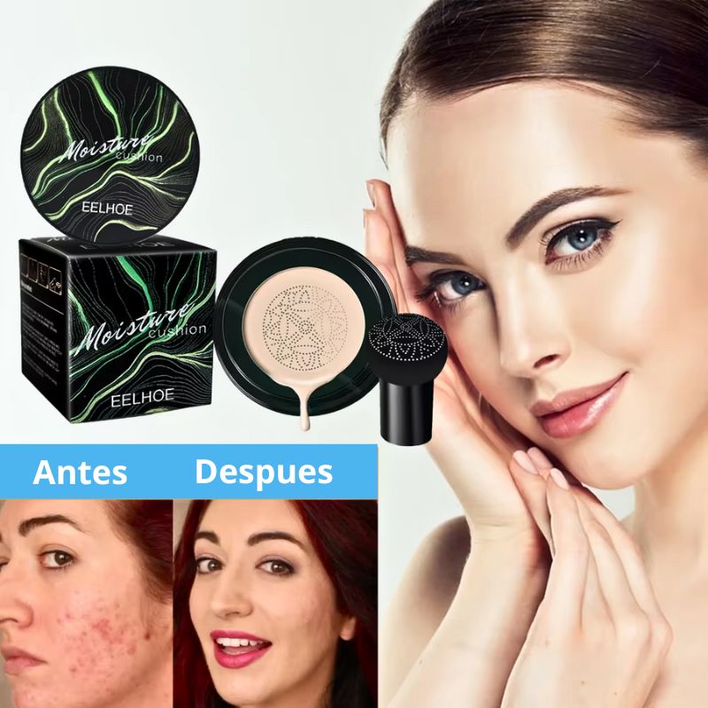 Moisture Cushion Original™ - Maquillaje Resistente al Agua y Sudor, Perfecta para Hidratar y Rejunecer su Piel!